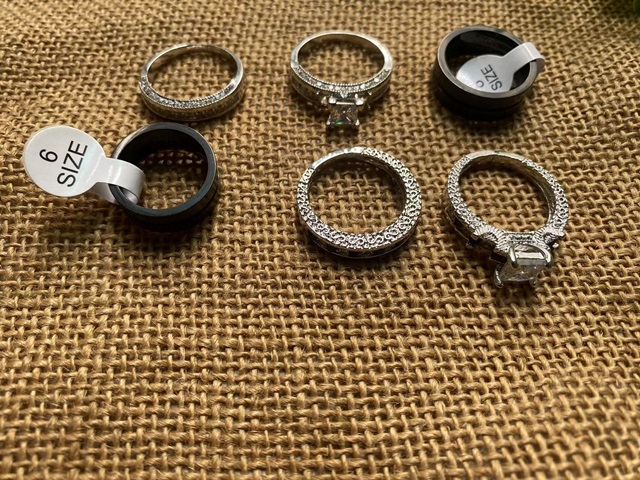 Ring display case front view